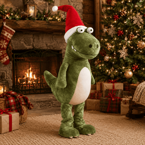 Three Kings Dinosaur Christmas Three Kings Mega Mary Dinosaur Christmas Plush- Green