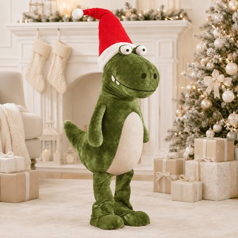 Three Kings Dinosaur Christmas Three Kings Mega Mary Dinosaur Christmas Plush- Green