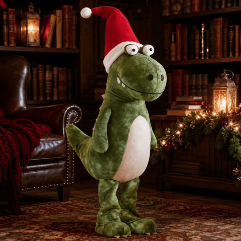 Three Kings Dinosaur Christmas Three Kings Mega Mary Dinosaur Christmas Plush- Green