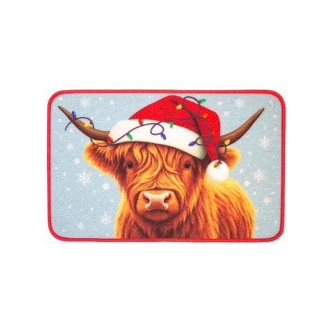 Three Kings Christmas doormat Three Kings 'Merry Moo!' Christmas Doormat – 40x60cm