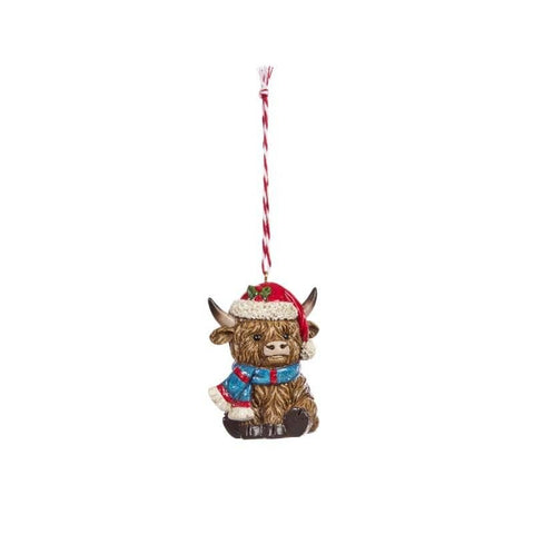 Three Kings Hanging Decor Three Kings Mixed Case Highland Cow Pendant Christmas Decoration