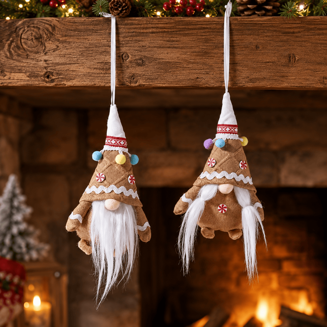 Three Kings Hanging Decor Three Kings Mr or Mrs Gingerbread Gonk Pendant