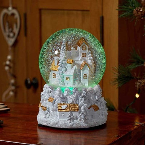 Three Kings Snow Globes Three Kings Musical Fantasy Forest Snow Sphere 12cm