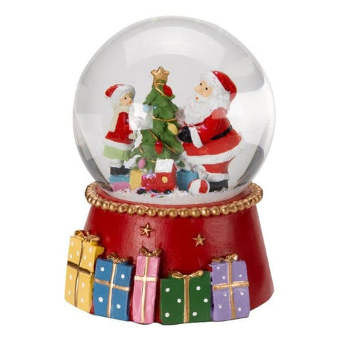 Three Kings Snow Globes Decorating the tree Three Kings Musical Santa's Gifts SnowSpheres 10cm Assorted Designs