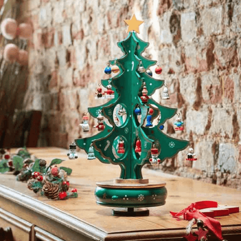 Three Kings Christmas Decor Three Kings Musical Spinning DecoTree Traditional