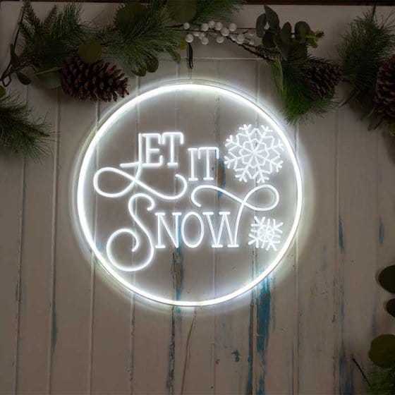 Three Kings Signs Xmas Three Kings NeonEsque Let It Snow