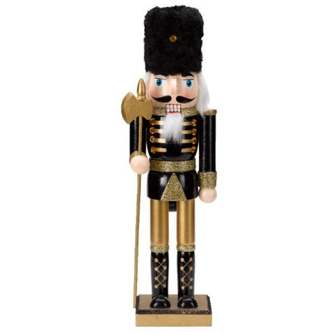 Three Kings Nutcrackers Three Kings Nutcracker Black/Gold L 30cm Asssorted Designs
