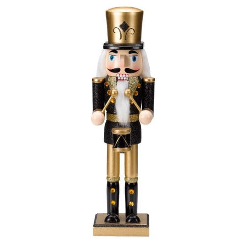 Three Kings Nutcrackers Three Kings Nutcracker Black/Gold L 30cm Asssorted Designs