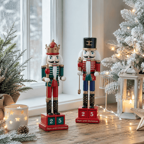 Three Kings Advent Countdown Three Kings Nutcracker Christmas Countdown Decoration – Mixed Design