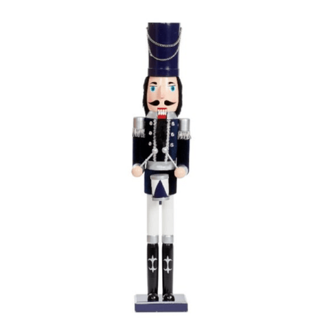 Three Kings Christmas Decor Three Kings Nutcracker Jumbo Navy/Silver