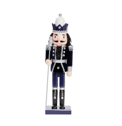 Three Kings Nutcrackers Three Kings Nutcracker Large Navy/Silver