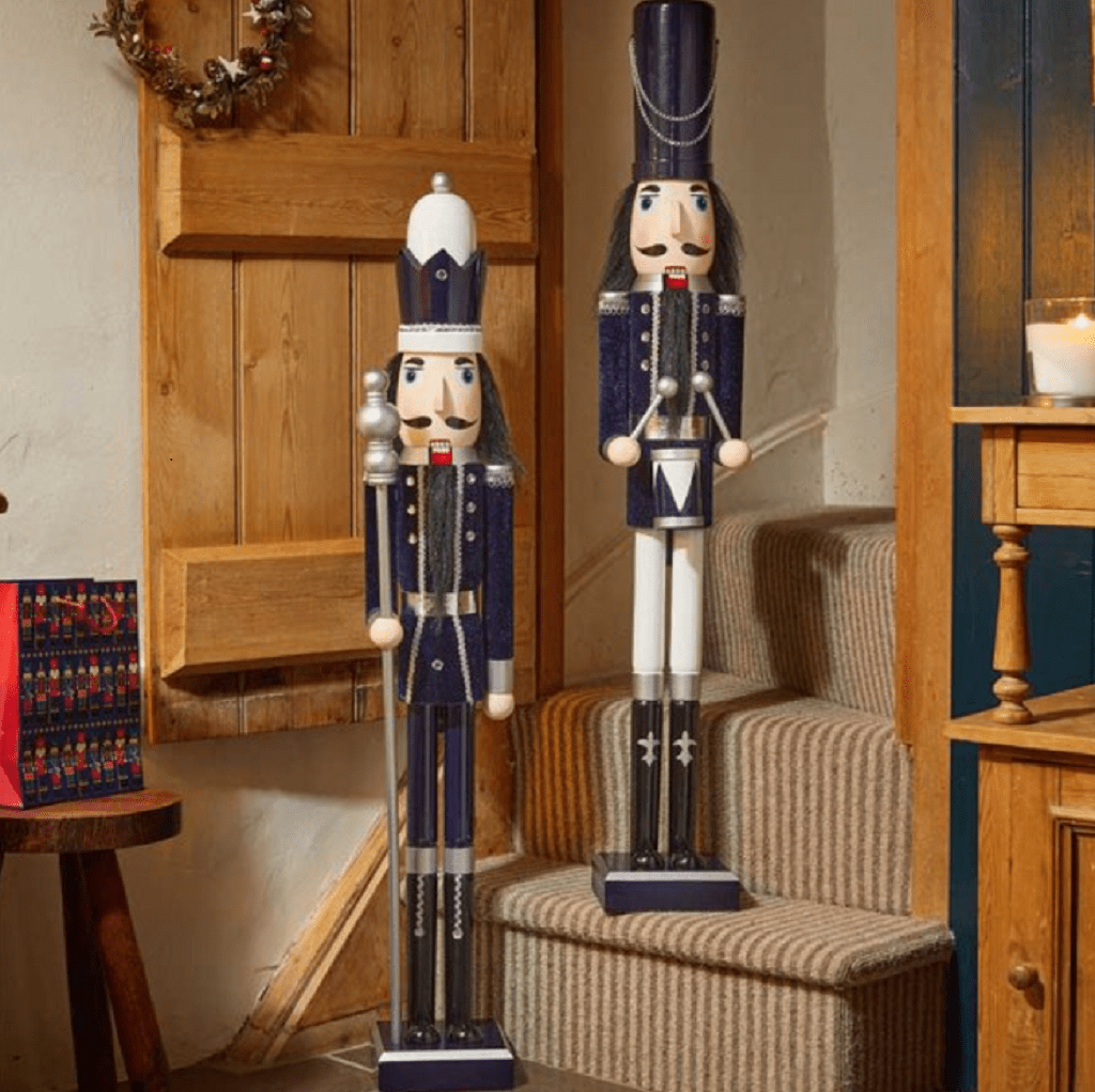 Three Kings Christmas Decor Three Kings Nutcracker Mega Navy/Silver