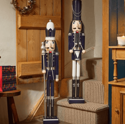 Three Kings Christmas Decor Three Kings Nutcracker Mega Navy/Silver