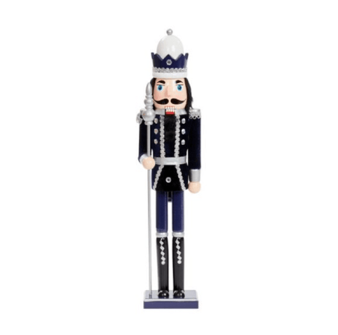 Three Kings Christmas Decor Three Kings Nutcracker XL Navy/Silver