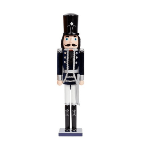 Three Kings Christmas Decor Three Kings Nutcracker XL Navy/Silver