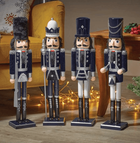 Three Kings Nutcrackers Three Kings Nutcracker XL Navy/Silver