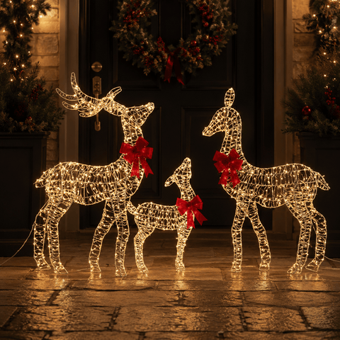 Three Kings LED Deer Three Kings OpaLight Deer Family – Assorted Size