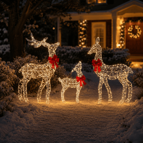 Three Kings LED Deer Three Kings OpaLight Deer Family – Assorted Size