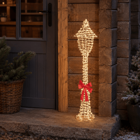 Three Kings LED Lamp Post Three Kings OpaLight Lamp Post Christmas Decoration – 90cm