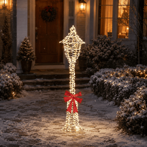 Three Kings LED Lamp Post Three Kings OpaLight Lamp Post Christmas Decoration – 90cm