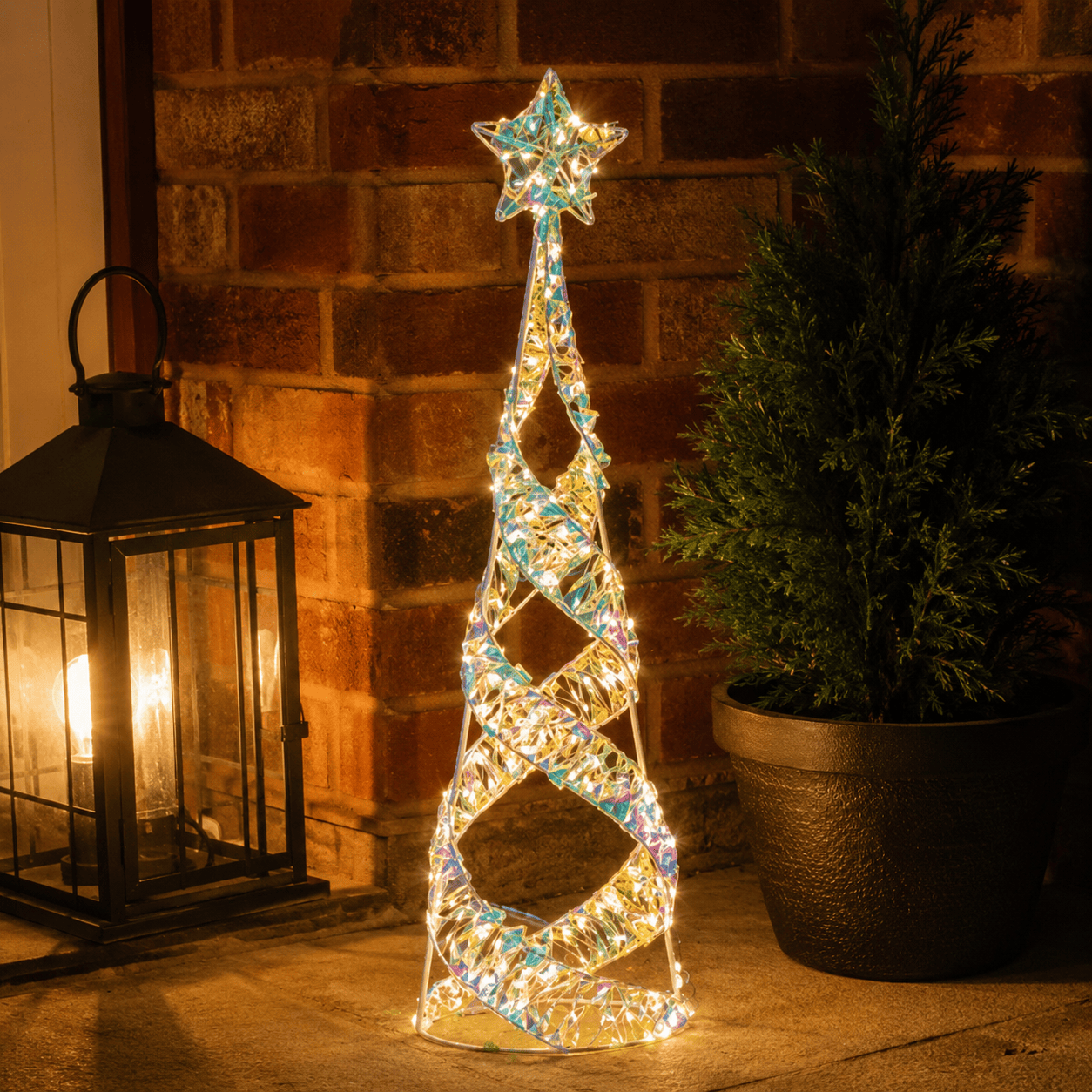 Three Kings LED String Trees Three Kings OpaLight Starbelisk Christmas Decoration – 60cm