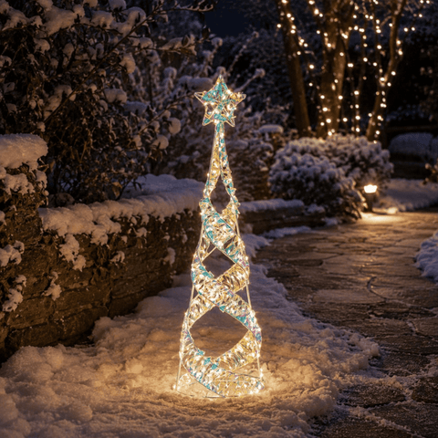Three Kings LED String Trees Three Kings OpaLight Starbelisk Christmas Decoration – 60cm