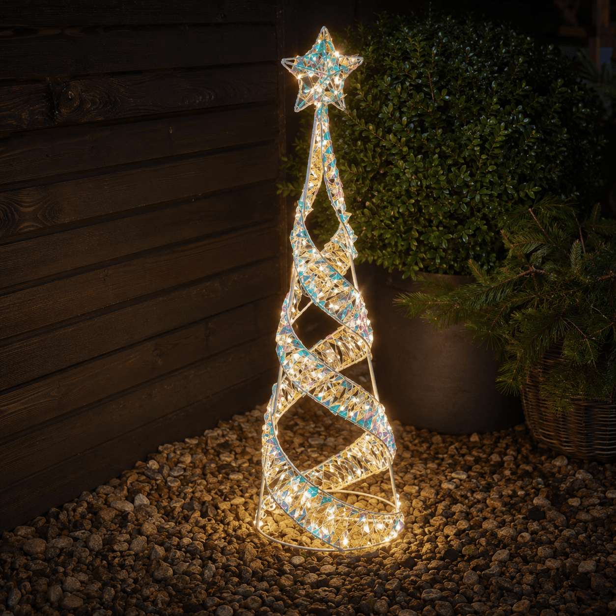 Three Kings LED String Trees Three Kings OpaLight Starbelisk Christmas Decoration – 60cm