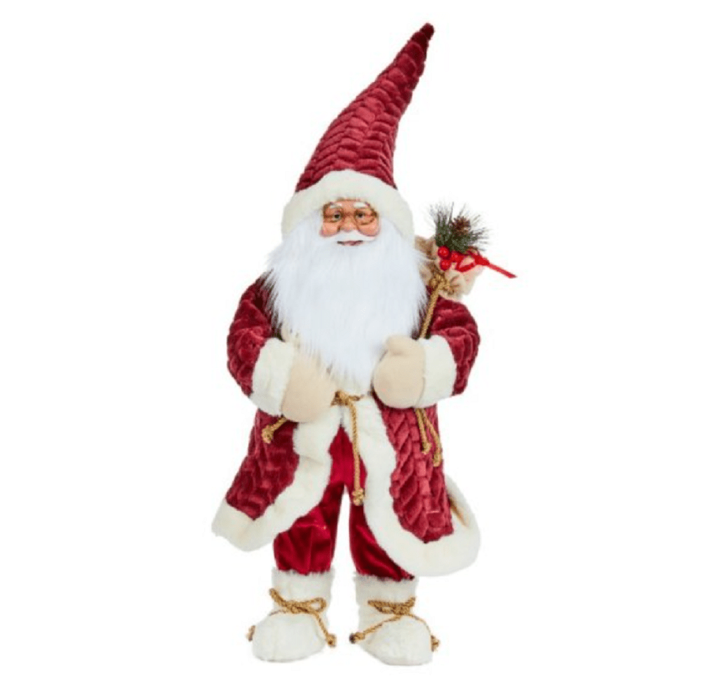 Three Kings Christmas Decor Three Kings Papa Noel Burgundy Jumbo