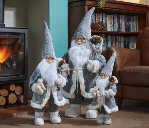 Three Kings Christmas Decor Three Kings Papa Noel Grey Jumbo