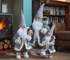 Three Kings Christmas Decor Three Kings Papa Noel Grey Large