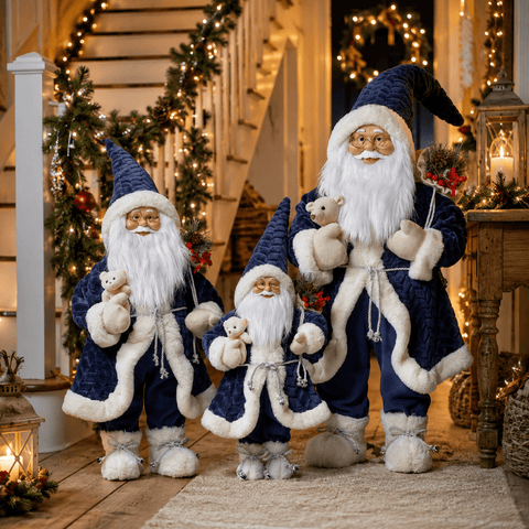 Three Kings Santa Figures Three Kings Papa Noel Navy Santa Figurine – Jumbo