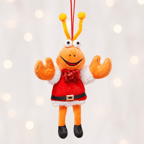 Three Kings Hanging Decor Three Kings Plush Claus the Crayfish Pendant Christmas Decoration