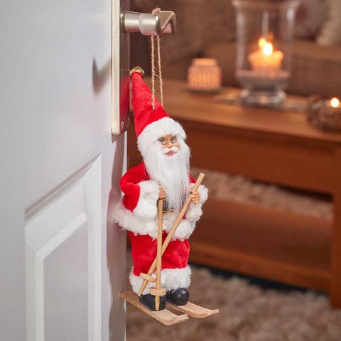 Three Kings Hanging Decor Three Kings Plush Ski Santa Pendant Christmas Decoration