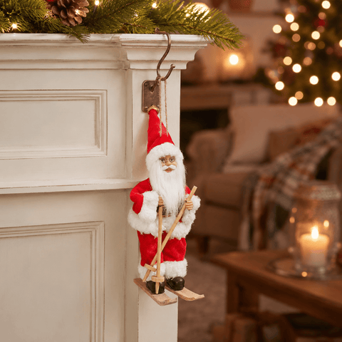 Three Kings Hanging Decor Three Kings Plush Ski Santa Pendant Christmas Decoration
