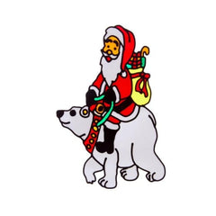 Three Kings Window Stickers Xmas Three Kings Polar Bear Window Sticker 35cm