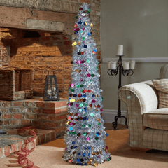 Three Kings Christmas Decor Three Kings Pop-Up Gatsby Tree Silver 1.5m