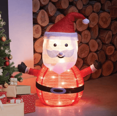 Three Kings Christmas Lit Decor Three Kings Pop-Up Santa