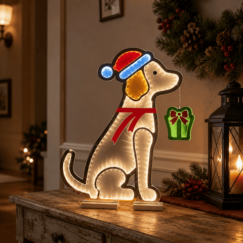 Three Kings Infinity Lighting Three Kings Puppy GiftFinity LV Infinity Mirror Light – 56cm