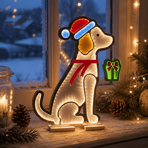 Three Kings Infinity Lighting Three Kings Puppy GiftFinity LV Infinity Mirror Light – 56cm