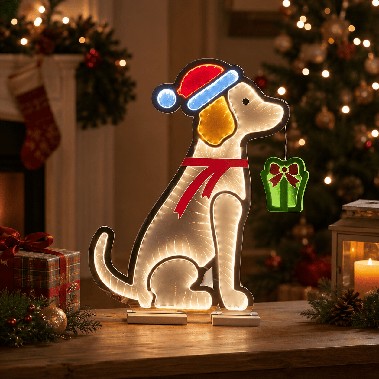 Three Kings Infinity Lighting Three Kings Puppy GiftFinity LV Infinity Mirror Light – 56cm