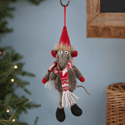 Three Kings Hanging Decor Three Kings Razza Rat Pendant - Grey