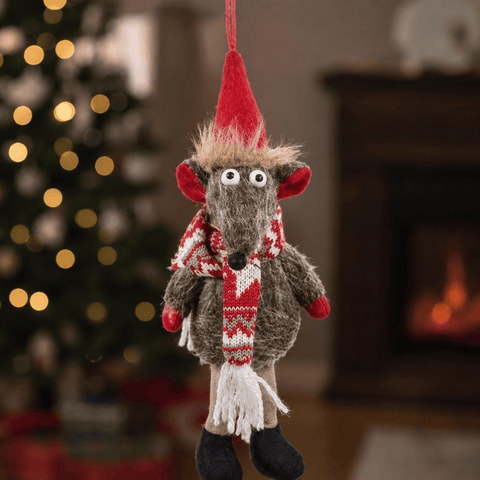 Three Kings Hanging Decor Three Kings Razza Rat Pendant - Grey
