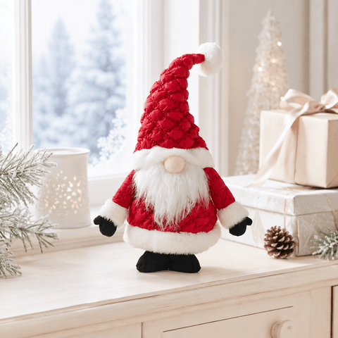 Three Kings Gonks Three Kings Red Quilted Santa Gonk