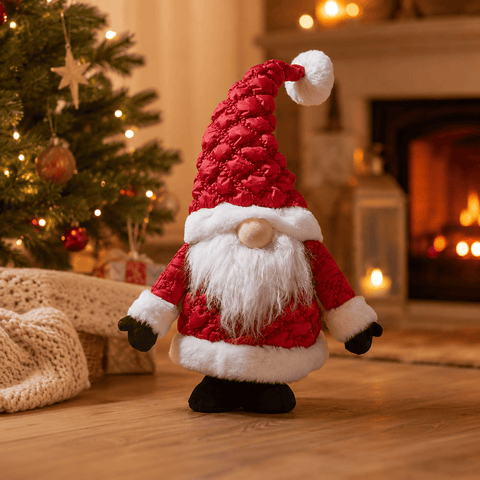 Three Kings Gonks Three Kings Red Quilted Santa Gonk