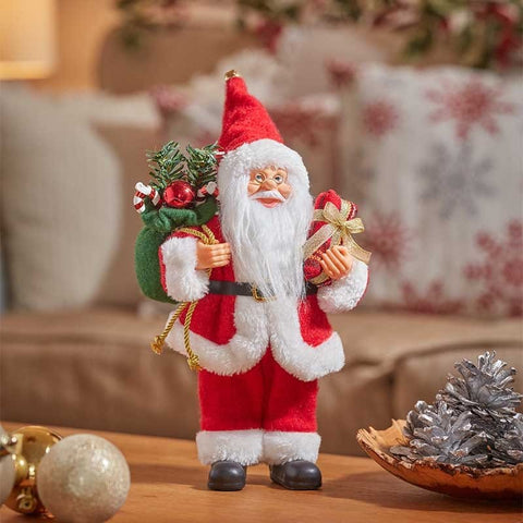 Three Kings Santa Figurines Three Kings Red Santa Christmas Figurine