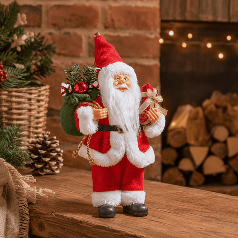 Three Kings Santa Figurines Three Kings Red Santa Christmas Figurine