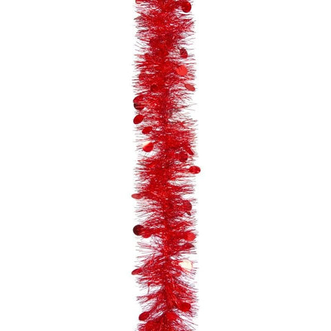 Three Kings Tinsel Three Kings Red X-Bling! Tinsel Bauble Streamer – 2m