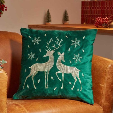 Three Kings Cushions Xmas Three Kings Reindeer Cushion Assorted Colours
