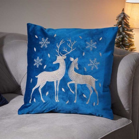Three Kings Cushions Xmas Three Kings Reindeer Cushion Assorted Colours