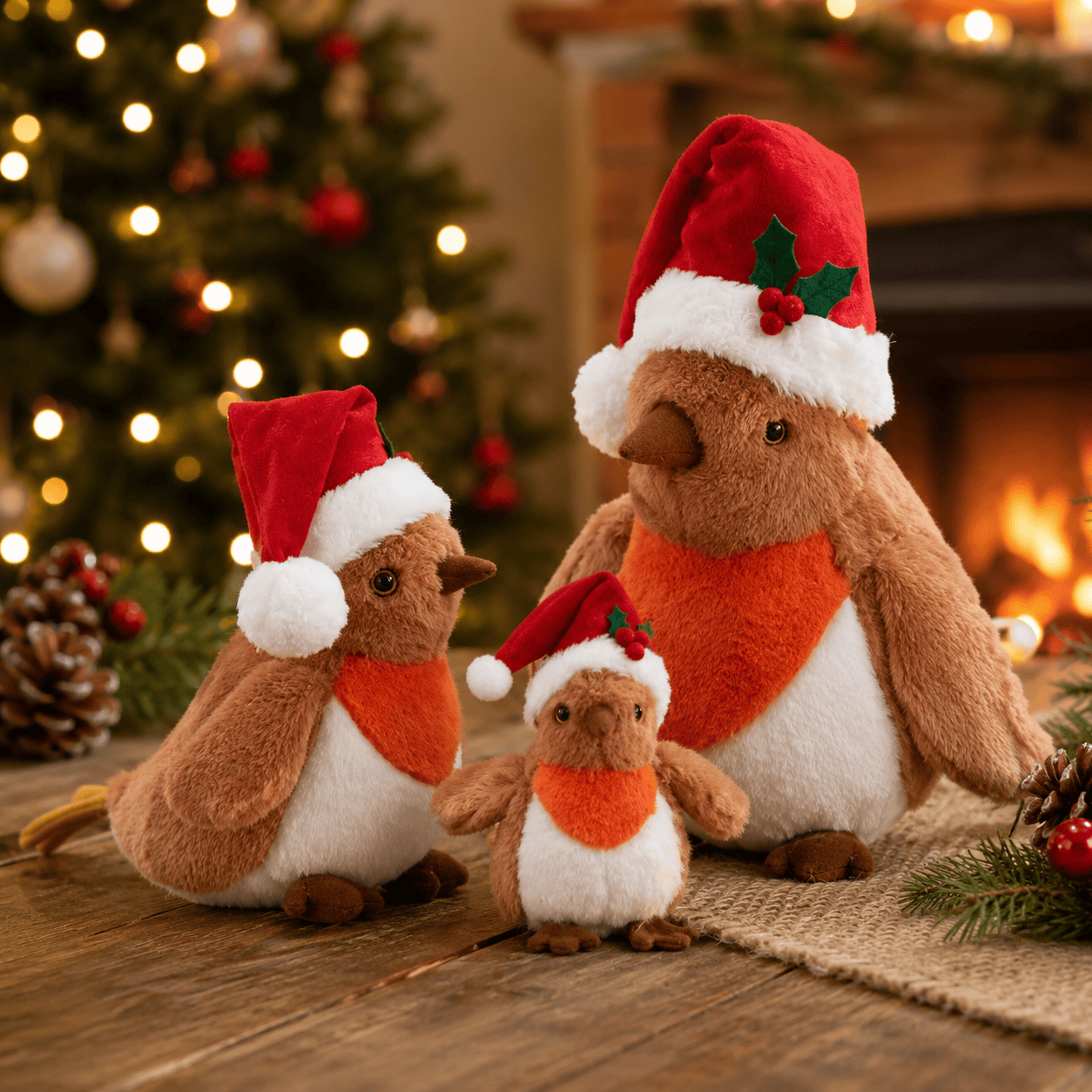 Three Kings Plushies Three Kings Robbie Robin Christmas Plush – Large